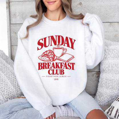 mamagibt Couple Sweatshirt Breakfast Club | Her Sweatshirt Couple Breakfast Club | Her White personalisiert