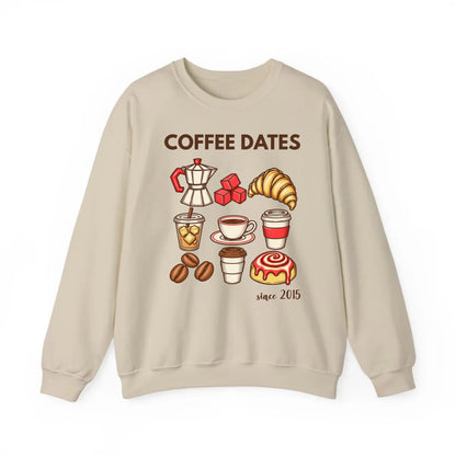 mamagibt Couple Sweatshirt Coffee Date Club | Her personalisiert