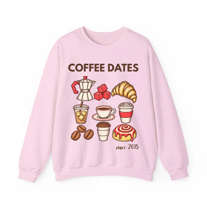 mamagibt Couple Sweatshirt Coffee Date Club | Her personalisiert