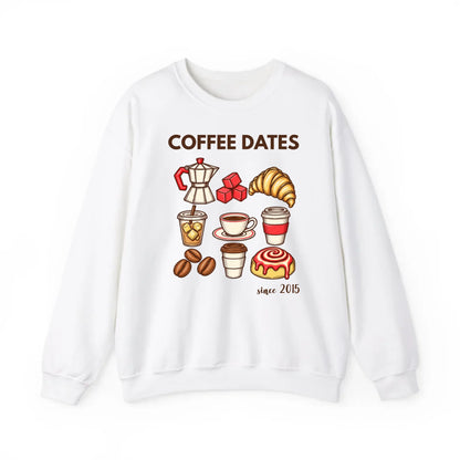 mamagibt Couple Sweatshirt Coffee Date Club | Her personalisiert