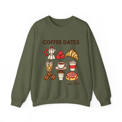 mamagibt Couple Sweatshirt Coffee Date Club | Her personalisiert