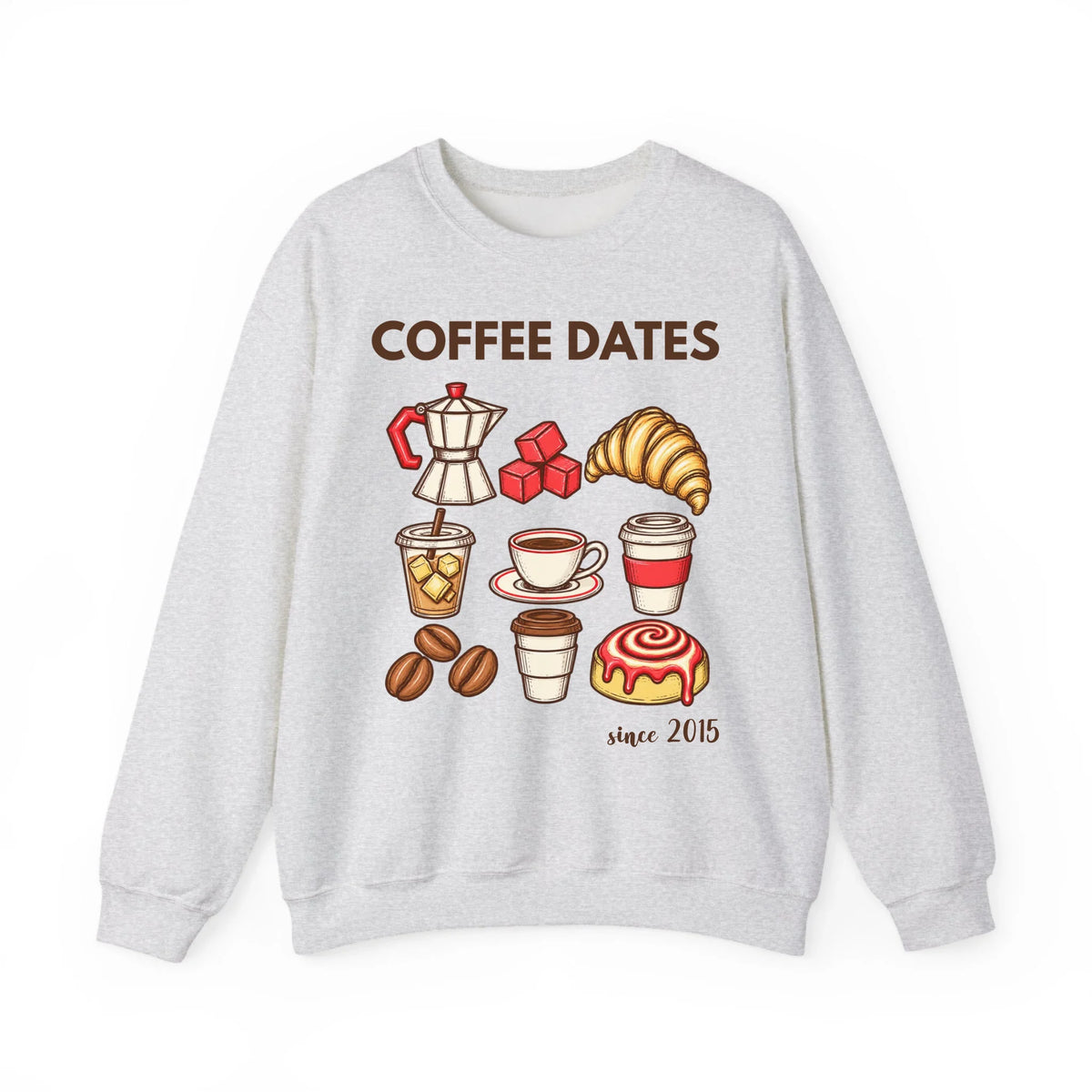 mamagibt Couple Sweatshirt Coffee Date Club | Her personalisiert