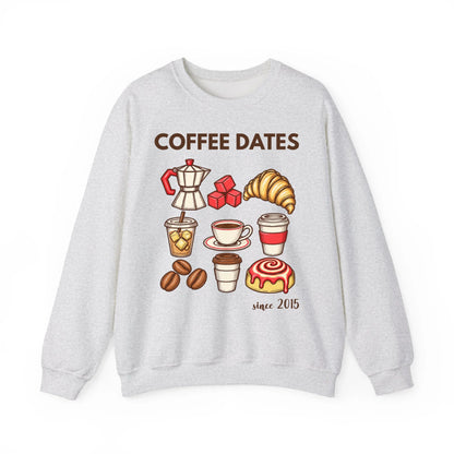 mamagibt Couple Sweatshirt Coffee Date Club | Her personalisiert