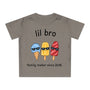 Printify Baby T-Shirt lil bro Baby T-Shirt lil bro Heather Grey Melange personalisiert