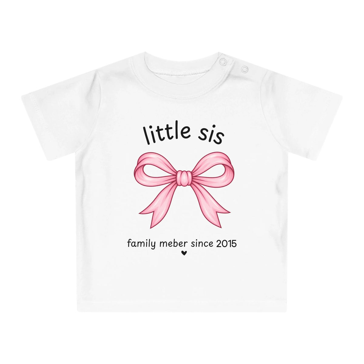mamagibt T-Shirt Baby lil sis Herz personalisiert