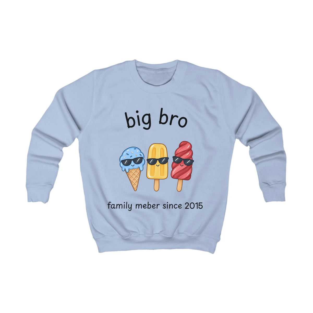 Kinder Sweatshirt big bro Kinder Sweatshirt big bro Sky Blue personalisiert