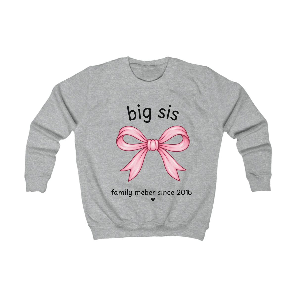 Printify Kinder Sweatshirt big sis personalisiert