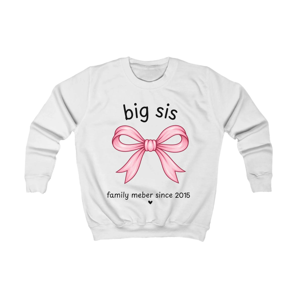 Printify Kinder Sweatshirt lil sis personalisiert