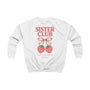 mamagibt Kinder Sweatshirt sisters Kinder Sweatshirt sisters Arctic White personalisiert