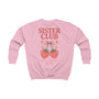 mamagibt Kinder Sweatshirt sisters Kinder Sweatshirt sisters Baby Pink personalisiert