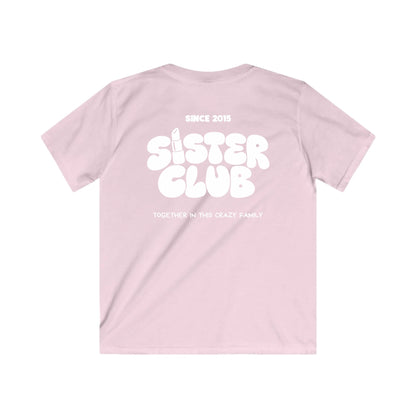Printify Kinder T-Shirt Sister Club personalisiert