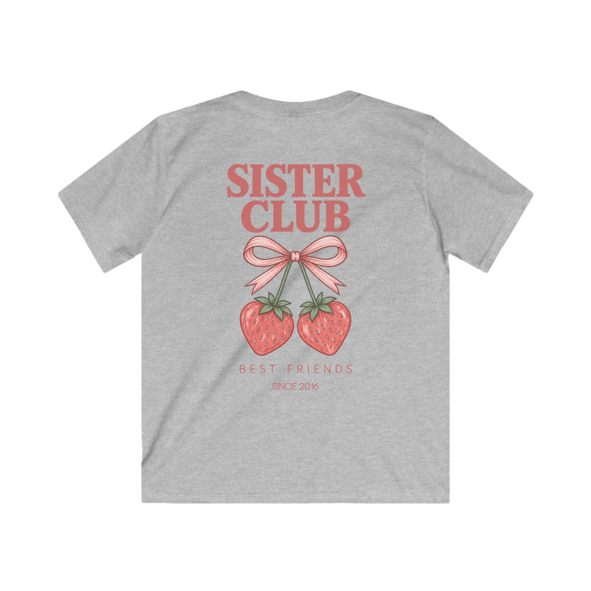 Printify Kinder T-Shirt Sisters Kinder T-Shirt Sisters Sport Grey personalisiert