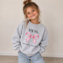 Printify Kinder Sweatshirt lil sis Kinder Sweatshirt lil sis Heather Grey personalisiert