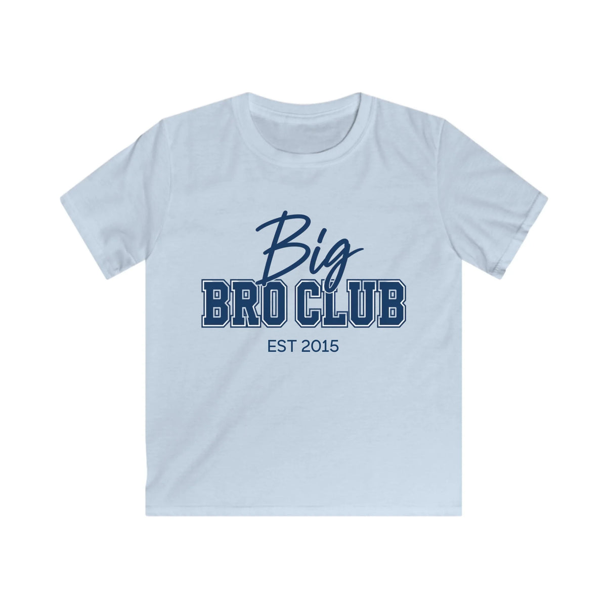 mamagibt Kinder T-Shirt big bro club Kinder T-Shirt big bro club Light Blue personalisiert
