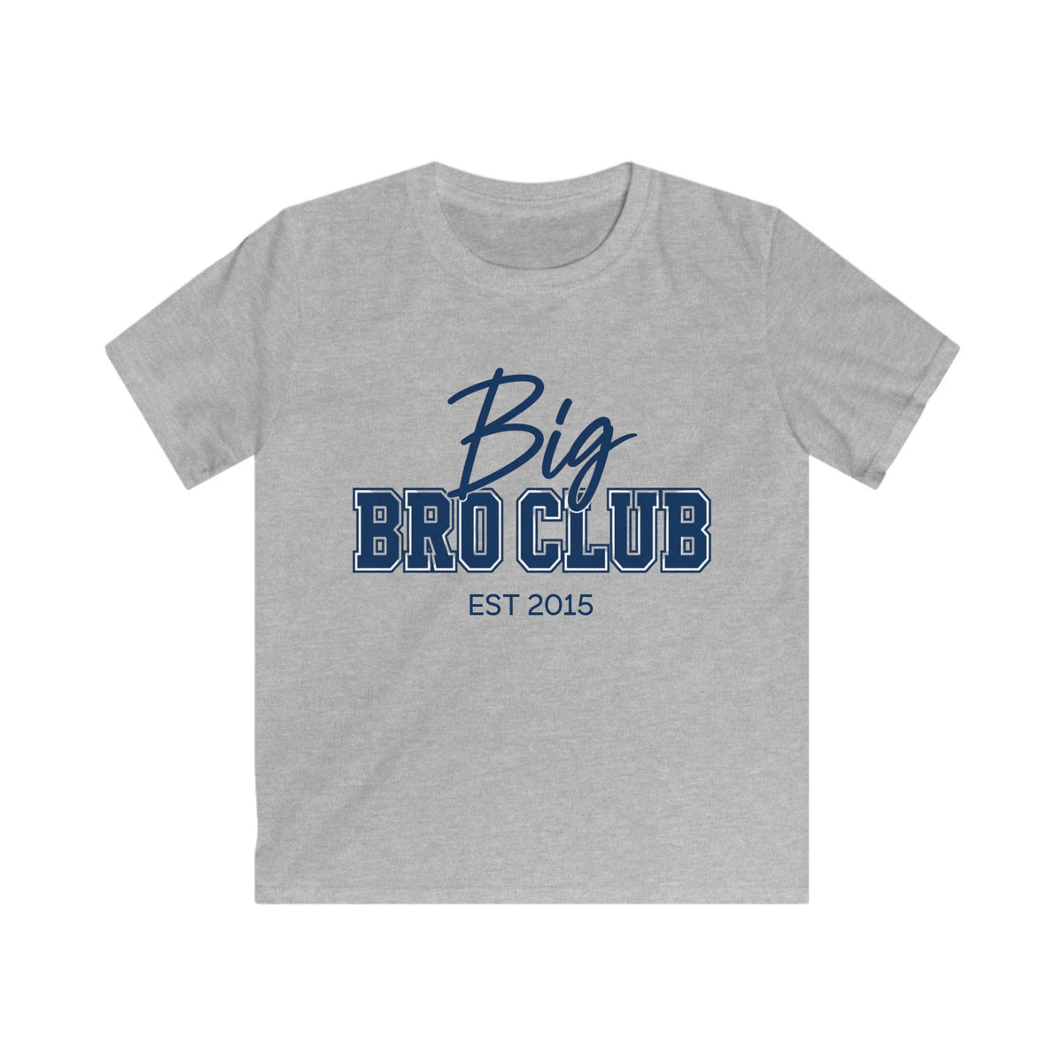 mamagibt Kinder T-Shirt big bro club Kinder T-Shirt big bro club Sport Grey personalisiert