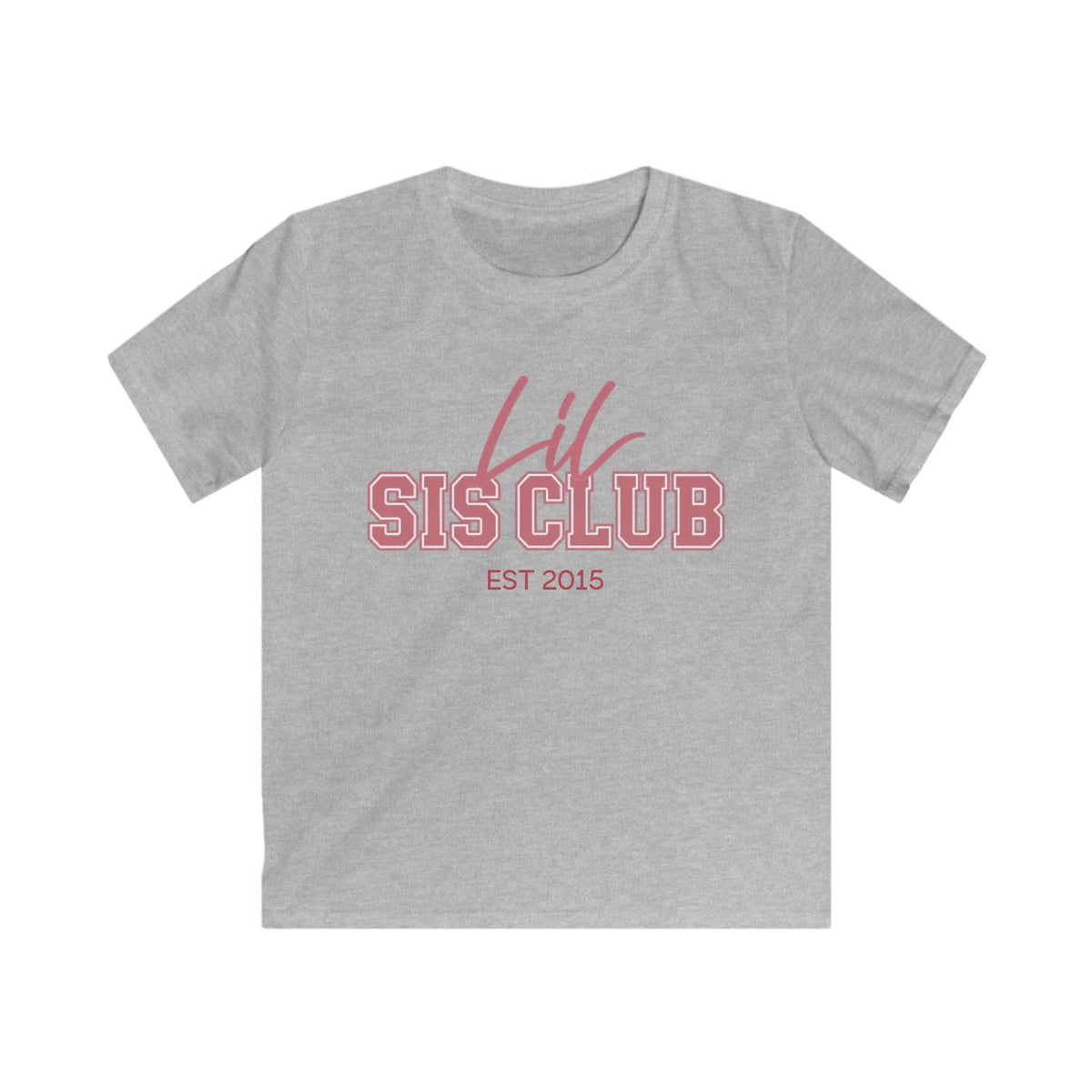 mamagibt Kinder T-Shirt lil sis club Kinder T-Shirt lils sis club Sport Grey personalisiert