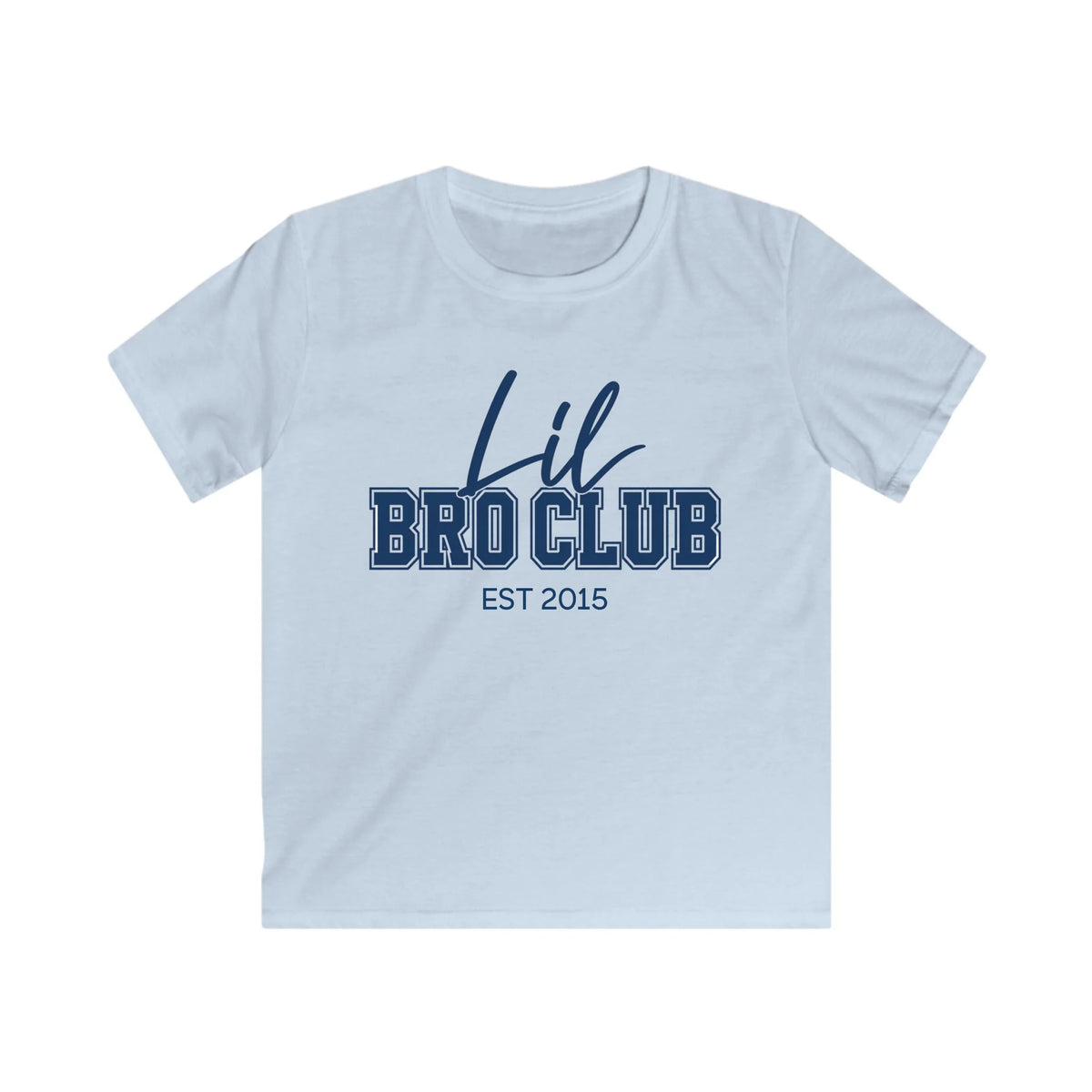 mamagibt Kinder T-Shirt lil bro club Kinder T-Shirt lil bro club Light Blue personalisiert