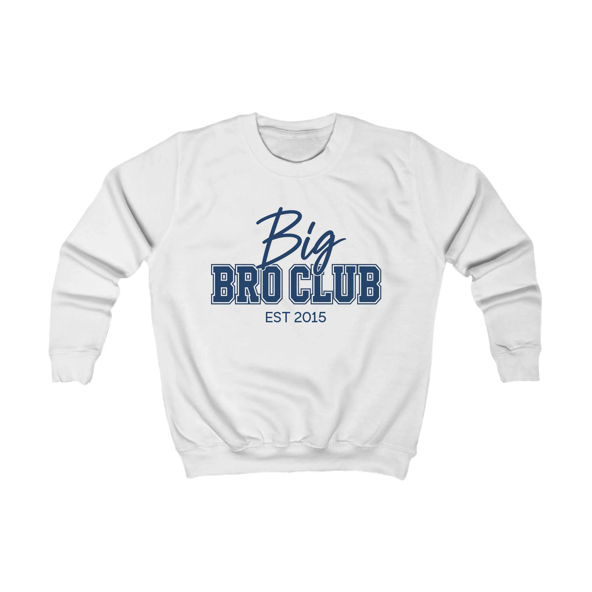 Printify Kinder Sweatshirt big bro Club Kinder Sweatshirt big bro Club Arctic White personalisiert