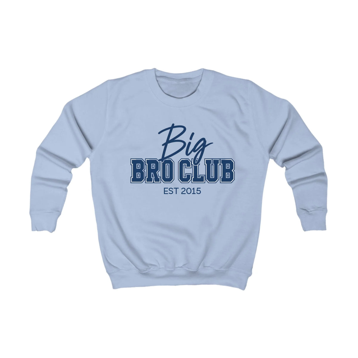 Printify Kinder Sweatshirt big bro Club Kinder Sweatshirt big bro Club Sky Blue personalisiert