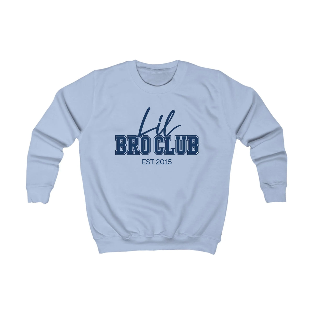 Kinder Sweatshirt lil bro Club Kinder Sweatshirt lil bro Club Sky Blue personalisiert