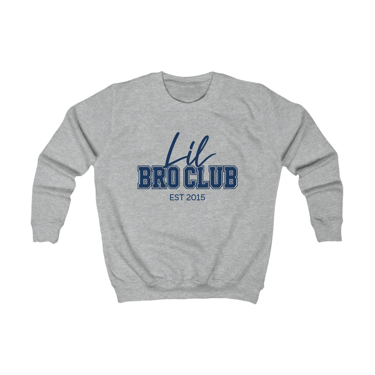 Kinder Sweatshirt lil bro Club Kinder Sweatshirt lil bro Club Heather Grey personalisiert