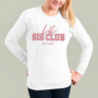 Kinder Sweatshirt lil sis club Kinder Sweatshirt lil sis club Arctic White personalisiert