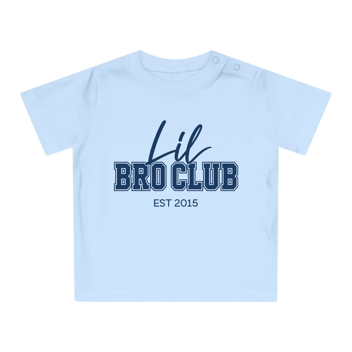mamagibt Baby T-Shirt lil bro Club Baby T-Shirt lil bro Club Dusty Blue personalisiert