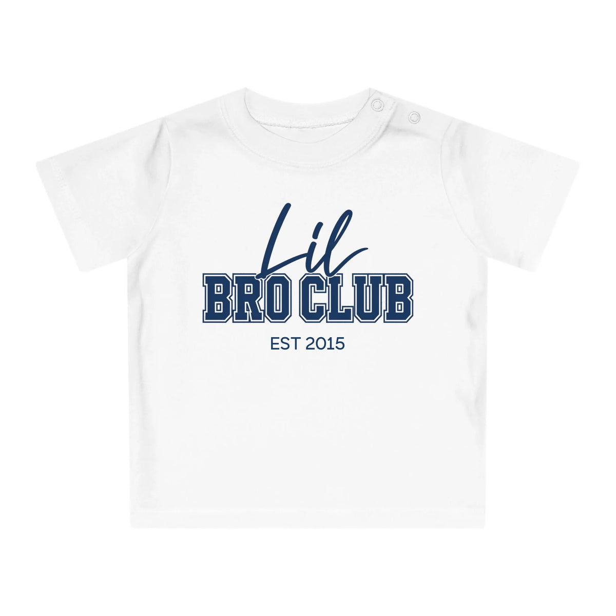 mamagibt Baby T-Shirt lil bro Club Baby T-Shirt lil bro Club White personalisiert