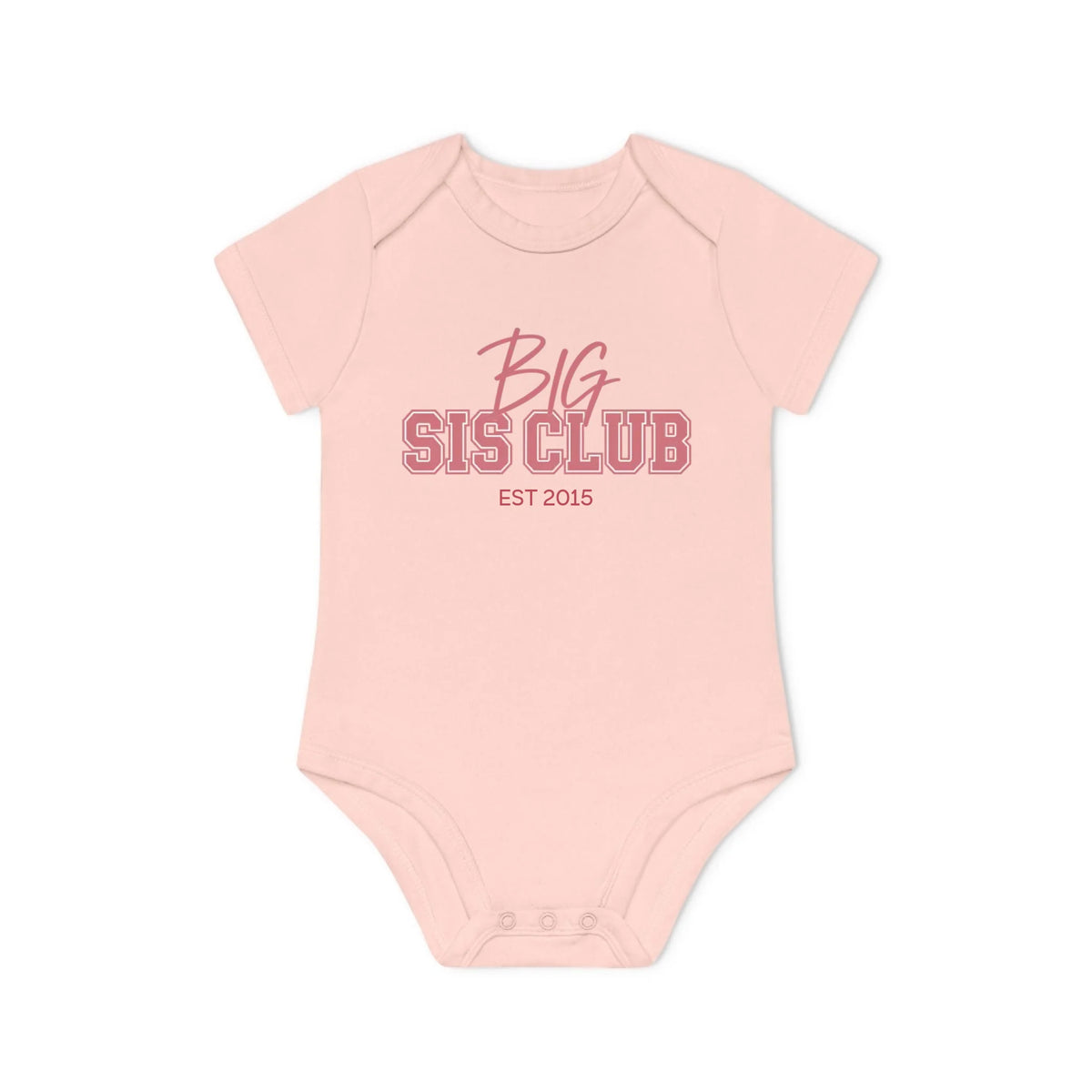 Printify Kurzarm Body big sis Club Kurzarm Body big sis Club Powder Pink personalisiert