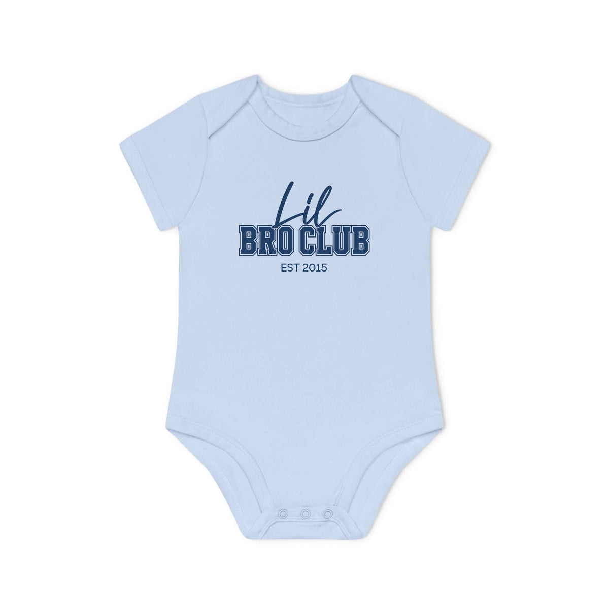 mamagibt Kurzarm Body lil bro club Kurzarm Body lil bro club Dusty Blue personalisiert
