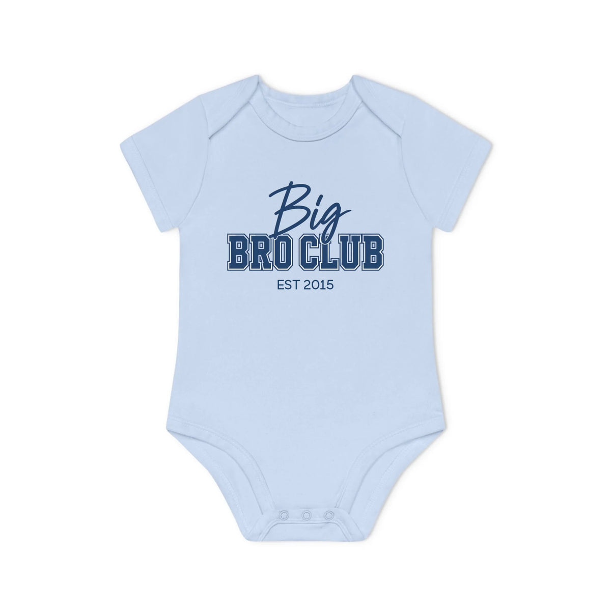 Printify Kurzarm Body big bro Club Kurzarm Body big bro Club Dusty Blue personalisiert