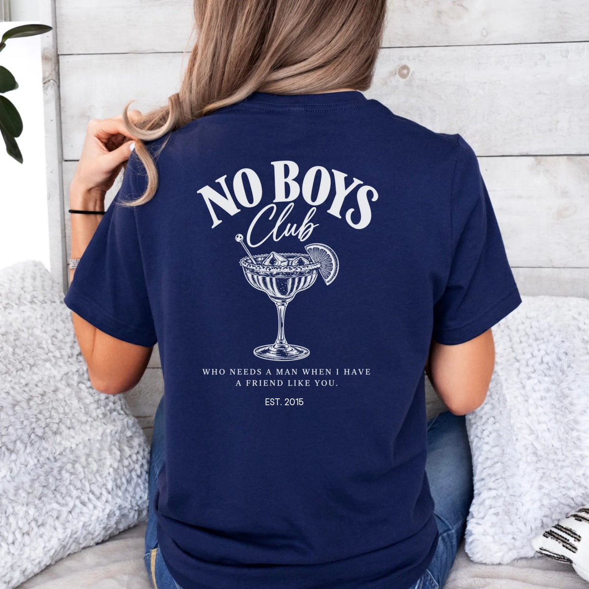 Printify T-Shirt Bestie no boys club personalisiert