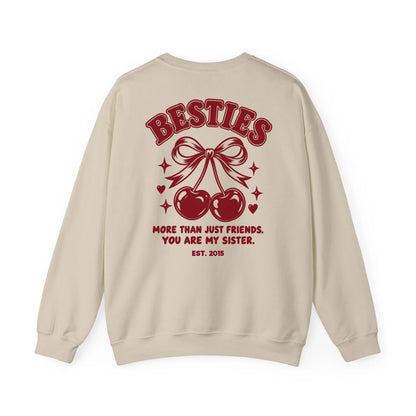 mamagibt Bestie Sweatshirt more than friends personalisiert