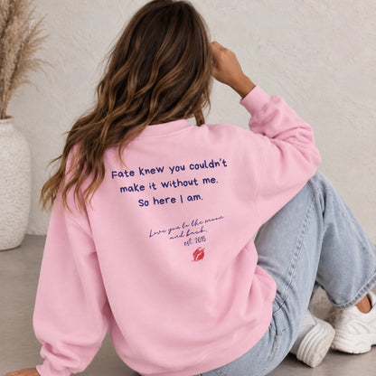 mamagibt Bestie Sweatshirt till the moon Bestie Sweatshirt till the moon Light Pink personalisiert