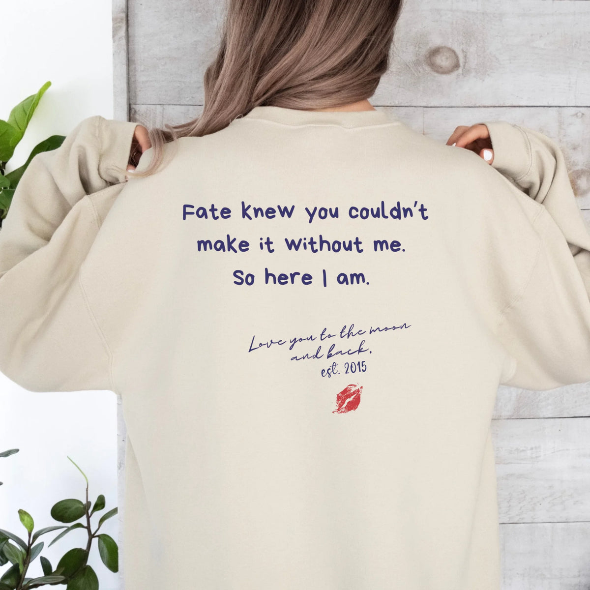 mamagibt Bestie Sweatshirt till the moon Bestie Sweatshirt till the moon Sand personalisiert