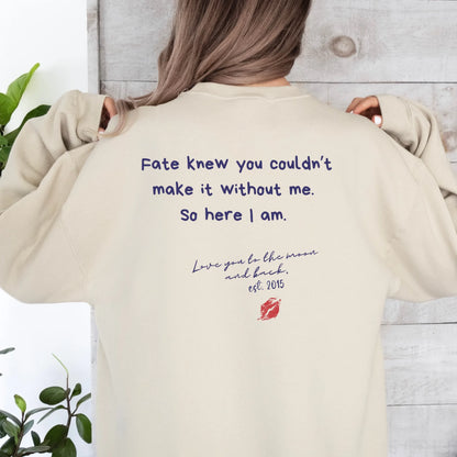 mamagibt Bestie Sweatshirt till the moon Bestie Sweatshirt till the moon Sand personalisiert