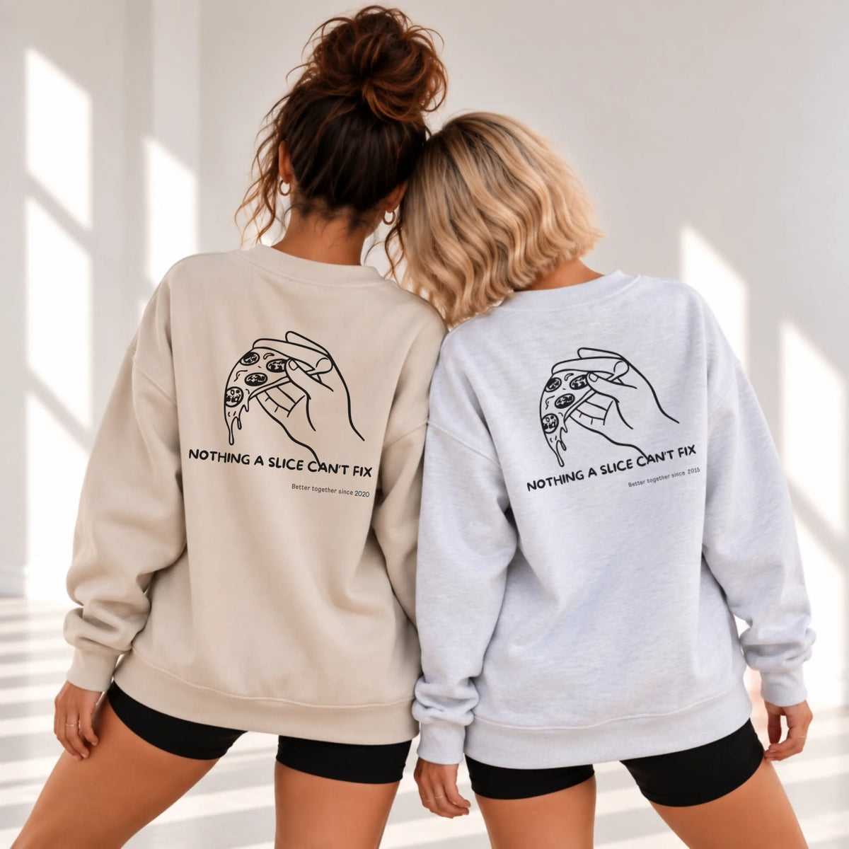mamagibt Bestie Sweatshirt Pizza Pizza Bestie Sweatshirt Pizza Pizza personalisiert