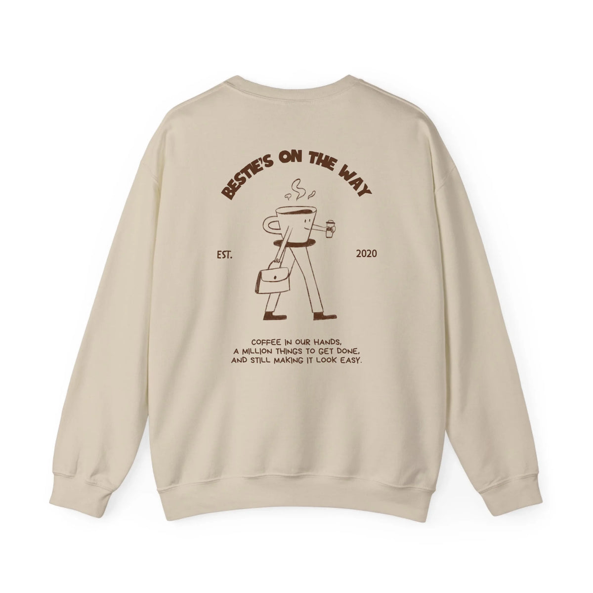 mamagibt Bestie Sweatshirt on the way personalisiert