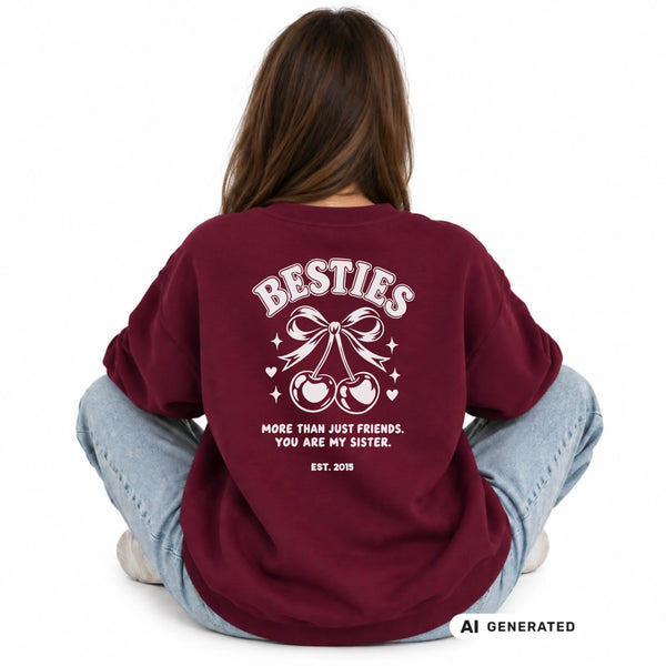 Bestie Sweatshirt more than friends