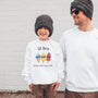 mamagibt Kinder Sweatshirt lil bro Kinder Sweatshirt lil bro Arctic White personalisiert