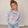 mamagibt Kinder Sweatshirt lil sis Kinder Sweatshirt lil sis Heather Grey personalisiert