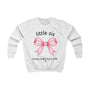 mamagibt Kinder Sweatshirt lil sis personalisiert