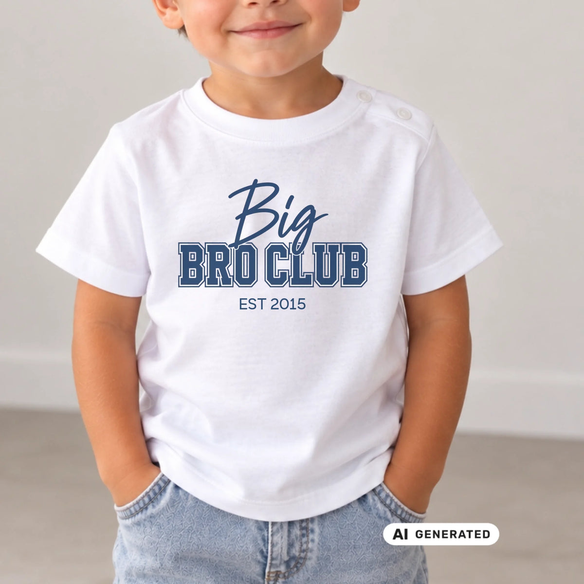 mamagibt Baby T-Shirt big bro Club Baby T-Shirt big bro Club White personalisiert