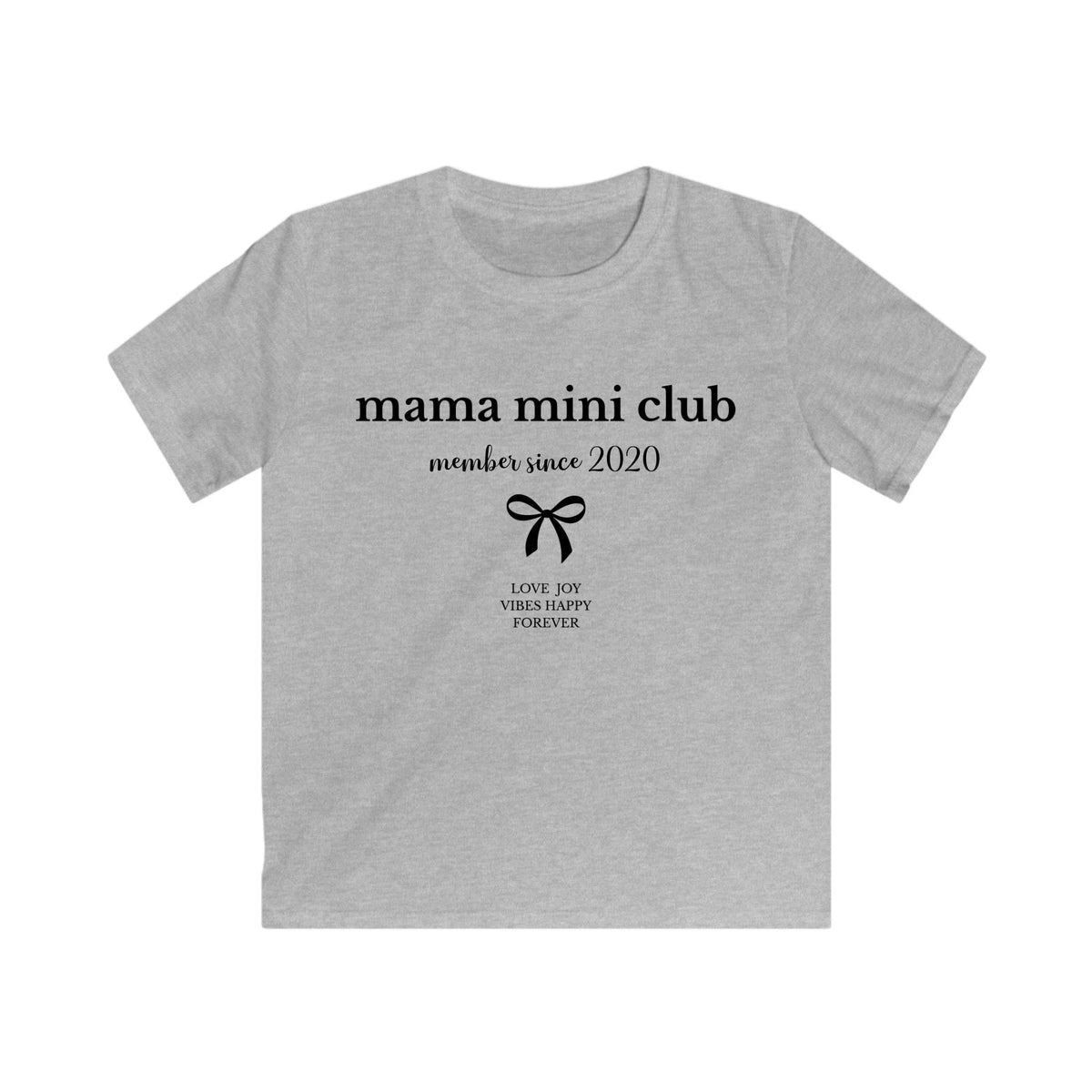 mamagibt Kinder T-Shirt Mama und ich little bow Kinder T-Shirt Mama und ich little bow Sport Grey personalisiert