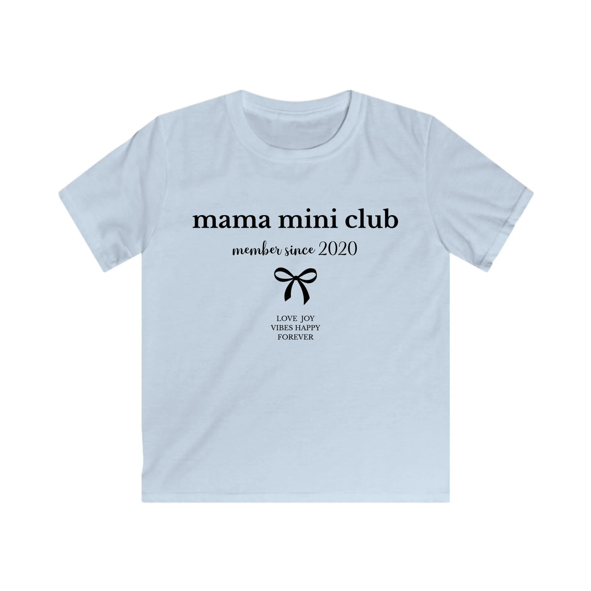 mamagibt Kinder T-Shirt Mama und ich little bow Kinder T-Shirt Mama und ich little bow Light Blue personalisiert