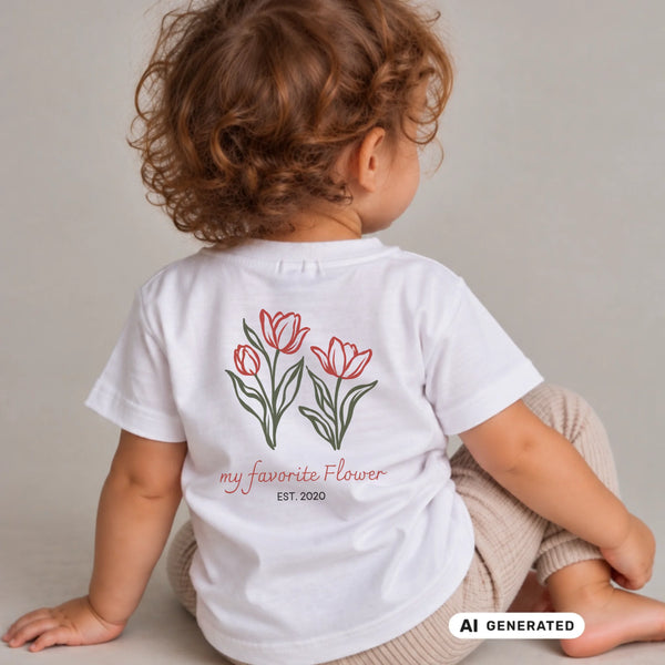 Baby T-Shirt Mama & ich favorite Flower