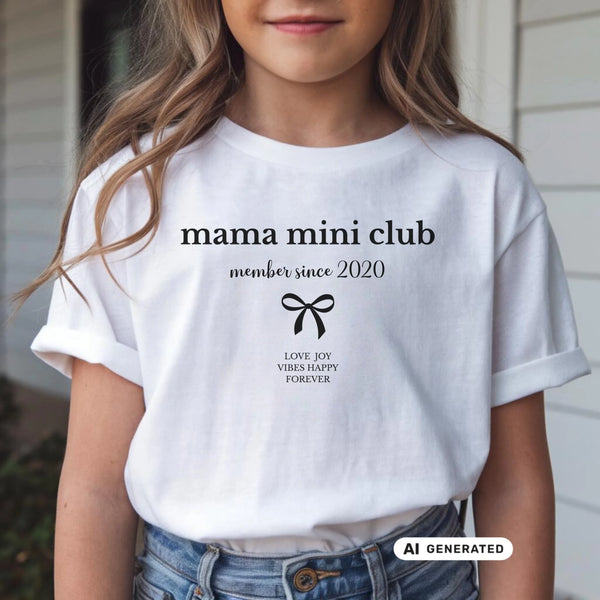 Kinder T-Shirt Mama und ich little bow