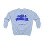 mamagibt Kinder Sweatshirt Mama & Ich family Club Kinder Sweatshirt Mama & Ich family Club Sky Blue personalisiert