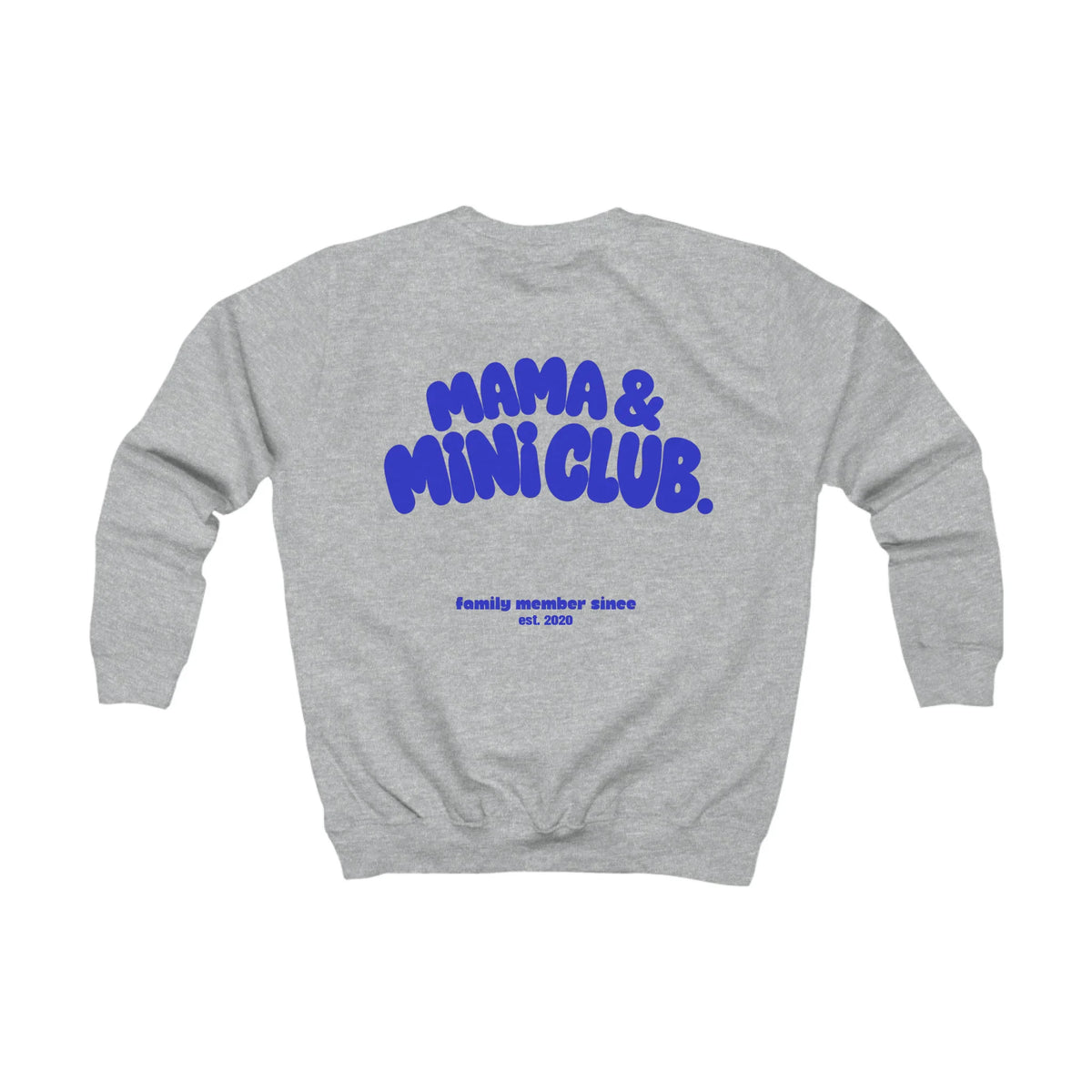 mamagibt Kinder Sweatshirt Mama & Ich family Club Kinder Sweatshirt Mama & Ich family Club Heather Grey personalisiert