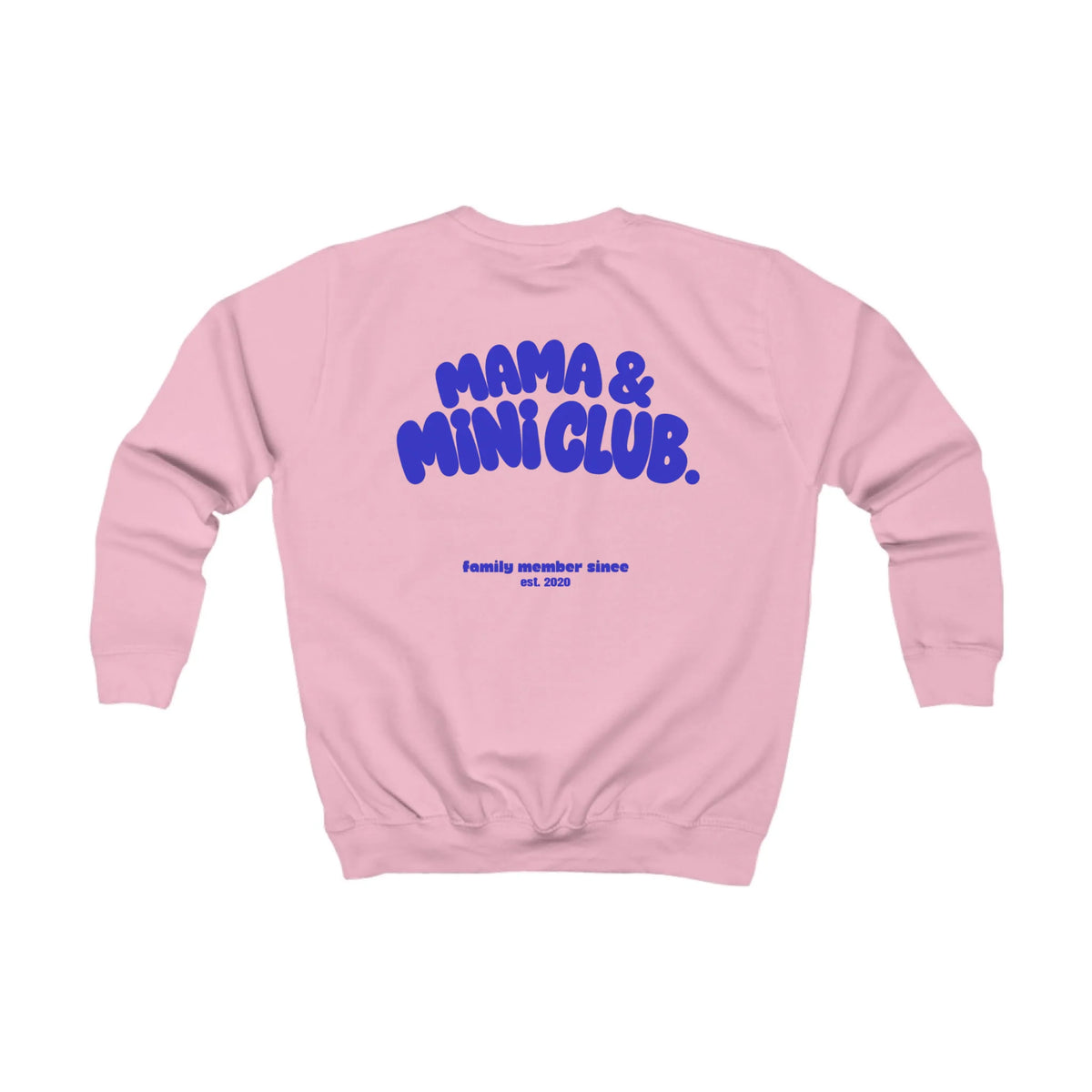 mamagibt Kinder Sweatshirt Mama & Ich family Club Kinder Sweatshirt Mama & Ich family Club Baby Pink personalisiert
